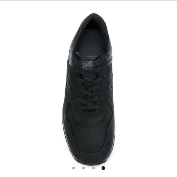 HOGAN lace up mens sneakers in black - Picture 2 of 8